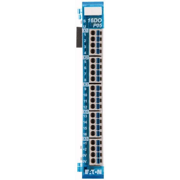Digital output module, 16 digital outputs short-circuit proof 24 V DC/0.5 A each, pulse-switching image 3