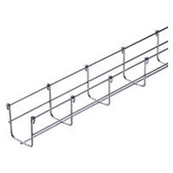 GALVANIZED WIRE MESH CABLE TRAY BFR30 - LENGTH 3 METERS - WIDTH 400MM - FINISHING: HP image 1