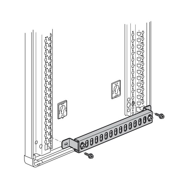 Cable fixing support - for XL³ 400 cabinets and enclosures image 2
