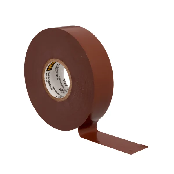 Scotch® Vinyl Color-Coding Electrical Tape 35, Brown, 19 mm x 20 m image 4