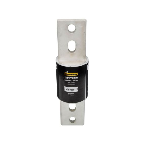 Eaton Bussmann Series KTU Fuse, Current-limiting, Fast Acting Fuse, 600V, 1400A, 200 kAIC at 600 Vac, Class L, Bolted blade end X bolted blade end, Melamine glass tube, Silver-plated end bells, Bolt, 3, Inch, Non Indicating image 6