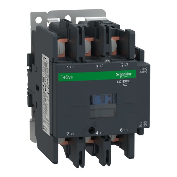 TeSys Deca contactor , 3P(3 NO) , AC-3/AC-3e , = 440V, 80 A , 220V AC 50/60 Hz coil image 3