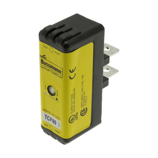 Fuse-link, low voltage, 70 A, AC 600 V, DC 300 V, 26 x 32 x 77 mm, CF, J, 1P, UL, CSA, time-delay image 18