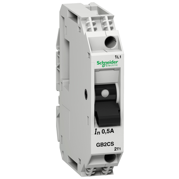 Thermal magnetic circuit breaker, TeSys GB2, 1P, 1 A, Icu 1.5 kA@240 V, low magnetic tripping level image 4