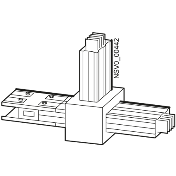 BD2A-400-TV JUNCTION UNIT T UNIT FRONTSIDE 160-400A image 1