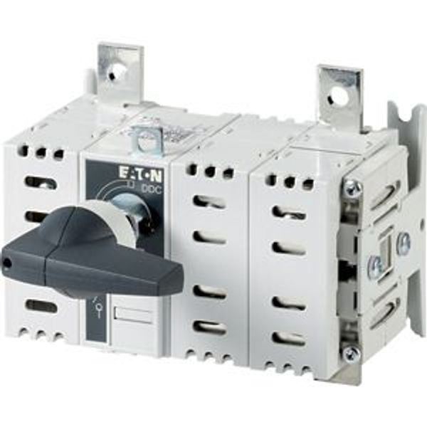 DC switch disconnector, 200 A, 2 pole, 2 N/O, 2 N/C, with grey knob, service distribution board mounting image 2