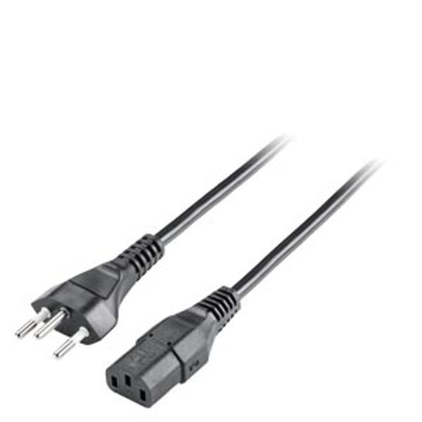 AC IEC cable, Switzerland, 180° mal... image 1