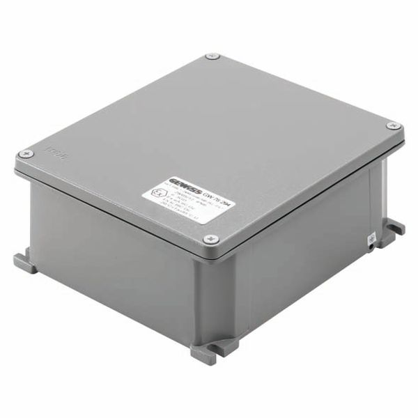 JUNCTION BOX IN DIE-CAST ALUMINIUM - PAINTED GREY RAL 7037 - 178X156X75 image 2