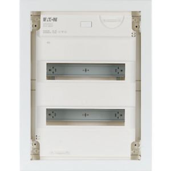 Compact distribution board-flush mounting, 2-rows, super-slim sheet steel door image 5