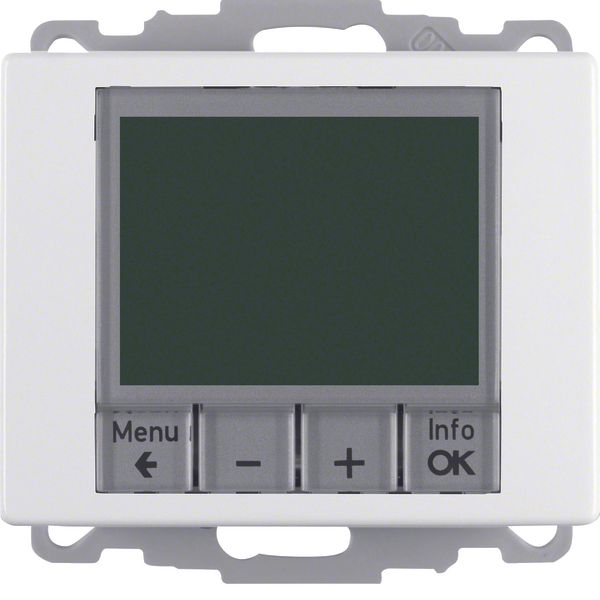 Thermostat, NO contact, centre plate, time-controlled, arsys, p. white image 1