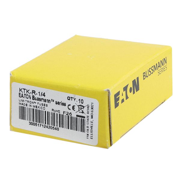 Fuse-link, LV, 0.25 A, AC 600 V, 10 x 38 mm, CC, UL, fast acting, rejection-type image 31
