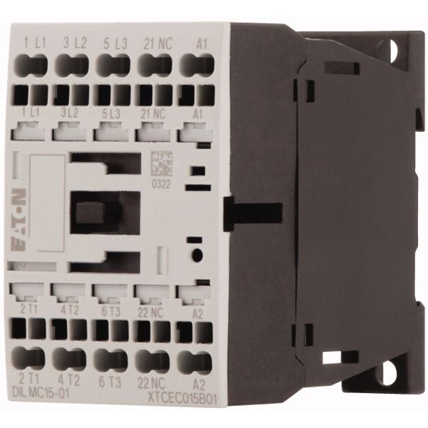 Contactor, 3 pole, 380 V 400 V 7.5 kW, 1 NC, 24 V 50/60 Hz, AC operati image 3