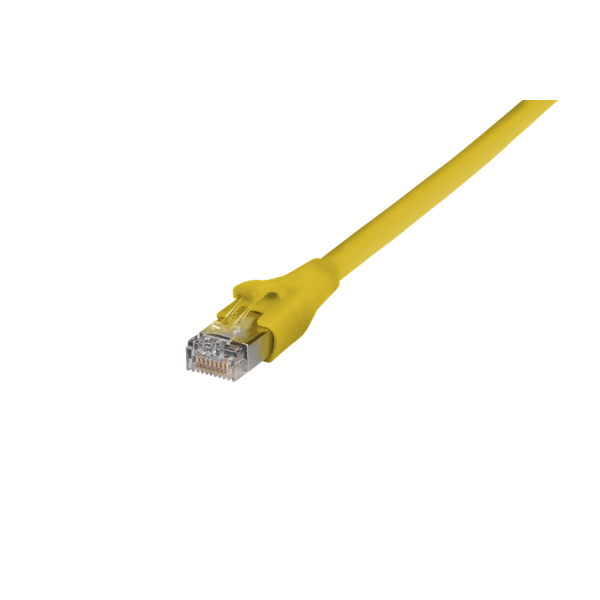 Patch cord Cat.6A AWG 27, 0.5 m yellow, cULus image 3