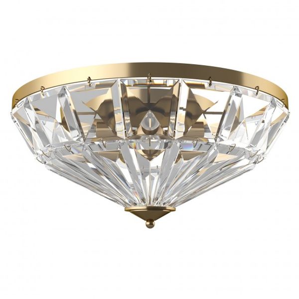 Neoclassic Facet Ceiling Lamp Gold image 1
