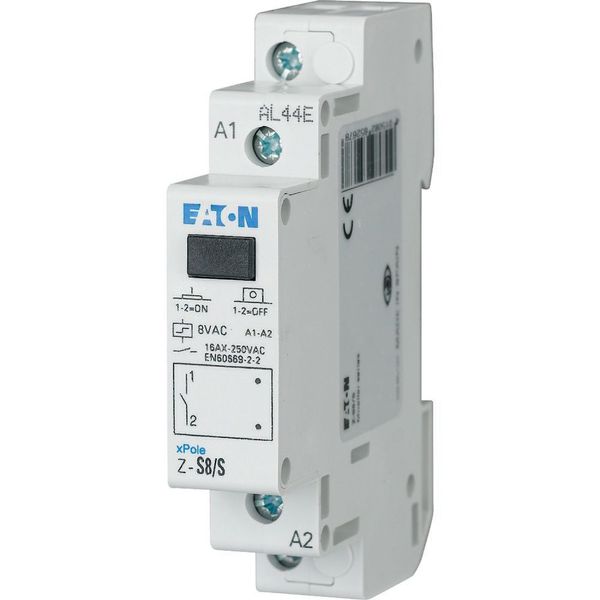 Impulse relay, 8AC, 1S, 16A, 50Hz, 1SU image 2