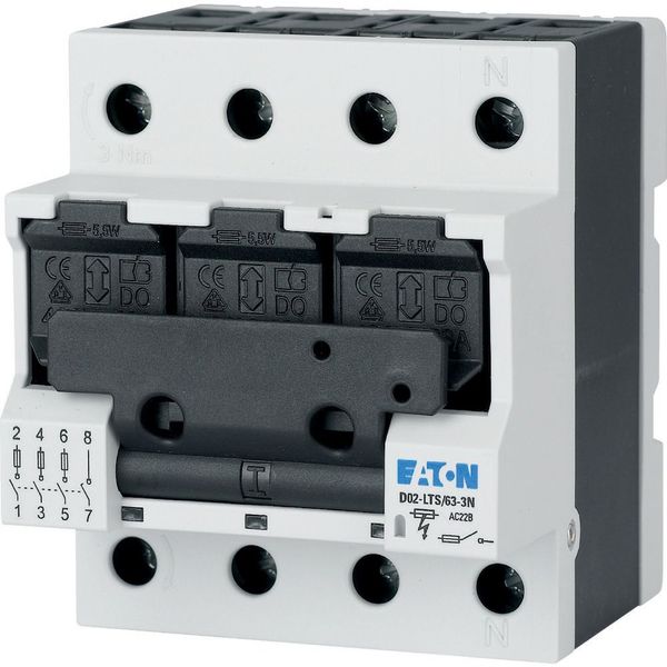 Switch-disconnector, 63AV, 3Np, D02, HK image 4