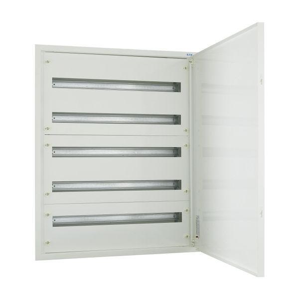 Complete flush-mounted flat distribution board, white, 33 SU per row, 5 rows, type C image 16