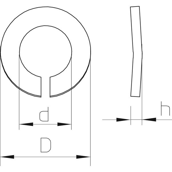 LWS M10 G Lock washer  M10 image 2