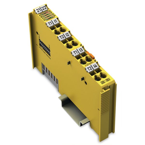 Fail-safe 4-channel digital input 24 VDC PROFIsafe V2.0 iPar yellow image 2