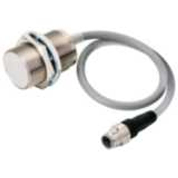 Proximity sensor, inductive, brass-nickel, short body, M30, shielded, image 2