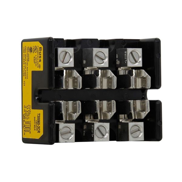 Eaton Bussmann series Class T modular fuse block, 300 Vac, 300 Vdc, 31-60A, Screw, Two-pole image 4
