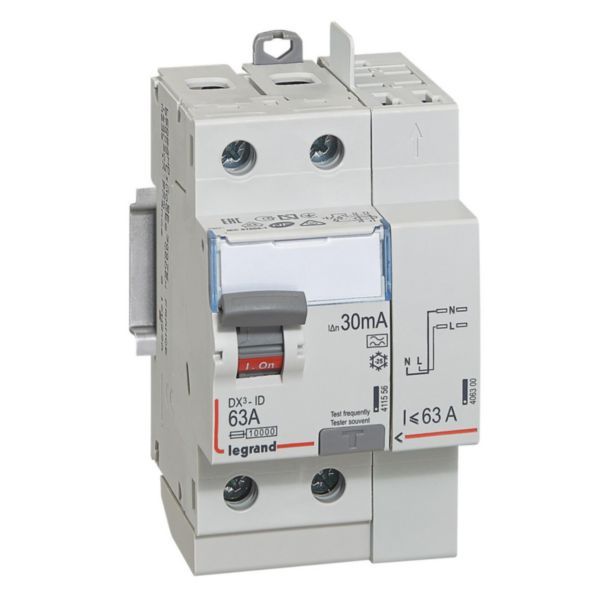 Bipolar differential switch -2P - type A 30 mA high inlet/high outflow 63 A image 1