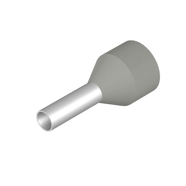 Wire end ferrule, Standard, 4 mm², Stripping length: 14 mm, grey image 1