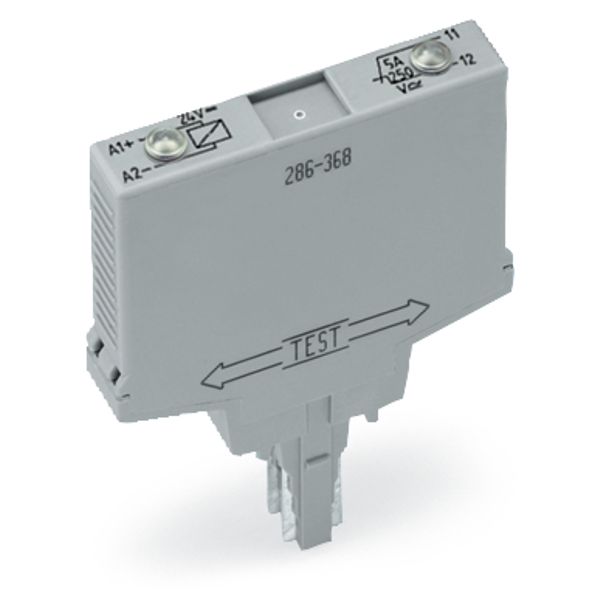 Relay module Nominal input voltage: 24 VDC 1 break contact gray image 1