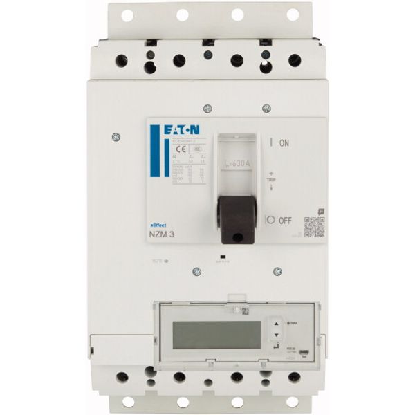 NZM3 PXR25 circuit breaker - integrated energy measurement class 1, 630A, 4p, variable, plug-in technology image 3