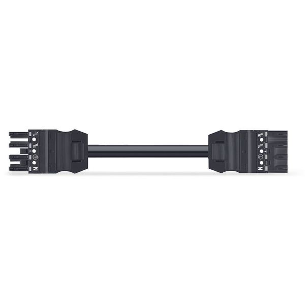 pre-assembled interconnecting cable B2ca Socket/plug black image 1
