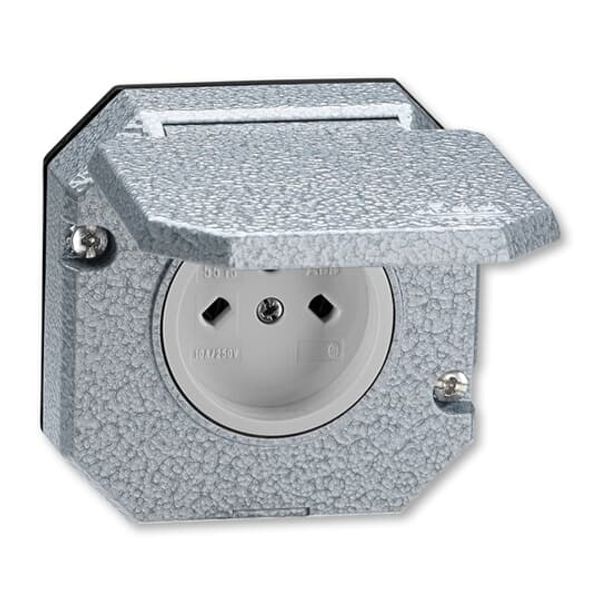 5518-2029 S Double socket outlet with earthing pins, with hinged lids, IP 44 image 40