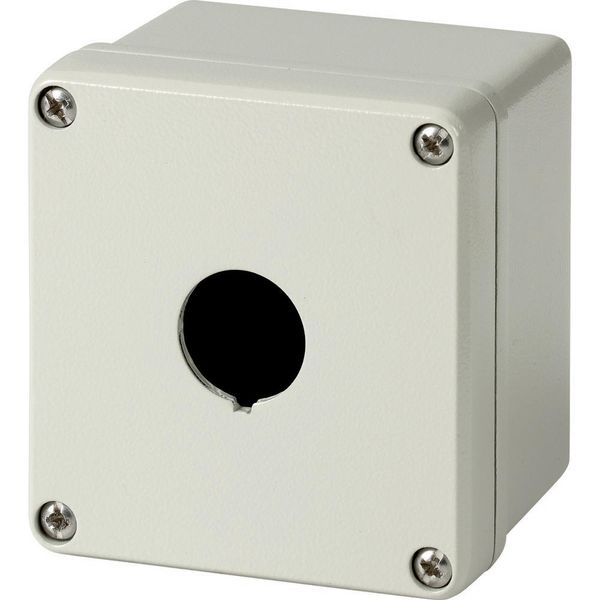 Surface mounting enclosure, metal, 1 mounting location image 2