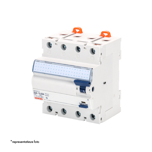 RESIDUAL CURRENT CIRCUIT BREAKER - IDP - 4P 63A TYPE A INSTANTANEOUS Idn=0,3A - 4 MODULES image 2