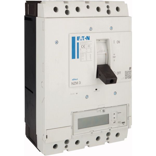 NZM3 PXR25 circuit breaker - integrated energy measurement class 1, 630A, 4p, variable, Screw terminal image 3