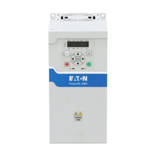 Variable frequency drive, 230 V AC, 1-phase, 17.5 A, 4 kW, IP20/NEMA0, Radio interference suppression filter, 7-digital display assembly, Setpoint pot image 11