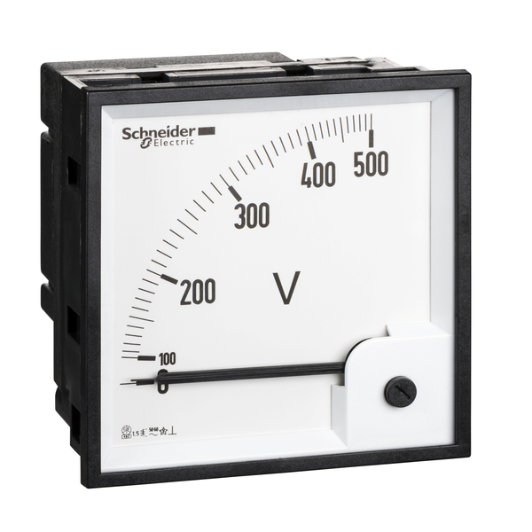 voltmeter VLT PowerLogic - 96 x 96 - ferromagnetic - 0..500 V image 5