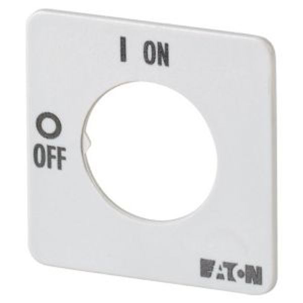 Front plate, For use with T0, T3, P1, 0/OFF - 1/ON image 2