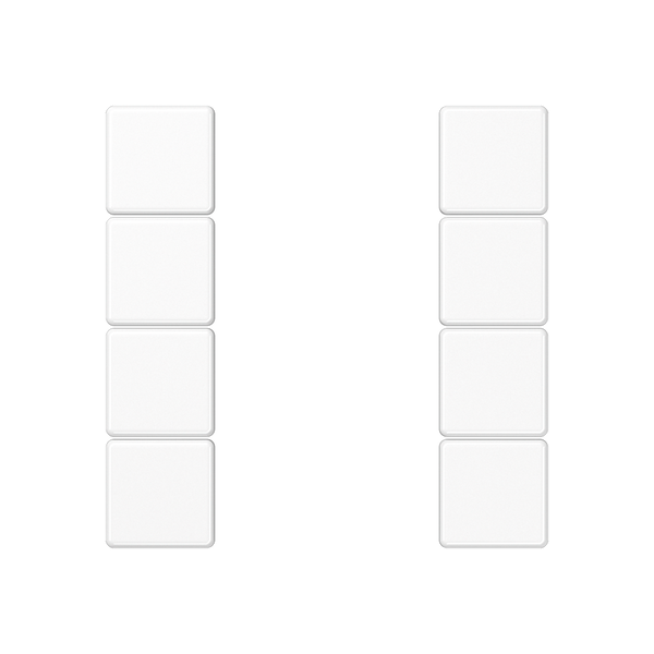 Cover kit 4-gang, complete A504TSAWW image 3