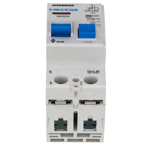 Residual current circuit breaker 25A, 2-pole,30mA, type AC,G image 2