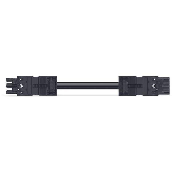 pre-assembled interconnecting cable;Eca;Socket/plug;black image 2