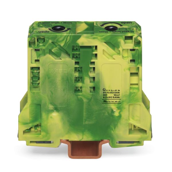 2-conductor ground terminal block 50 mm² suitable for Ex e II applicat image 1