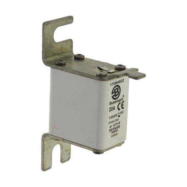 Fuse-link, high speed, 20 A, AC 1000 V, size 00, 30 x 47 x 98 mm, aR, DIN, IEC, type T indicator image 18