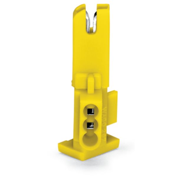 Socket module without ground contact 1-pole yellow image 3
