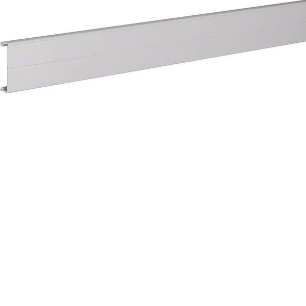 Lid halogenfree for slotted panel trunking HA7 40mm light grey image 1