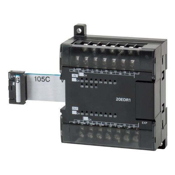 I/O expansion unit, 12 x 24 VDC inputs, 8 x relay outputs 2 A image 1