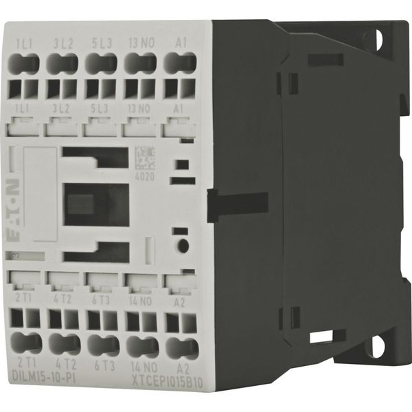 Contactor, 3 pole, 380 V 400 V 7.5 kW, 1 N/O, 110 V 50 Hz, 120 V 60 Hz, AC operation, Push in terminals image 7