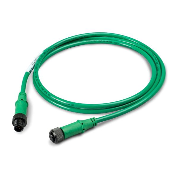 SmartWire-DT round cable IP67, 4 meters, 5-pole, Prefabricated with M12 plug and M12 socket image 1