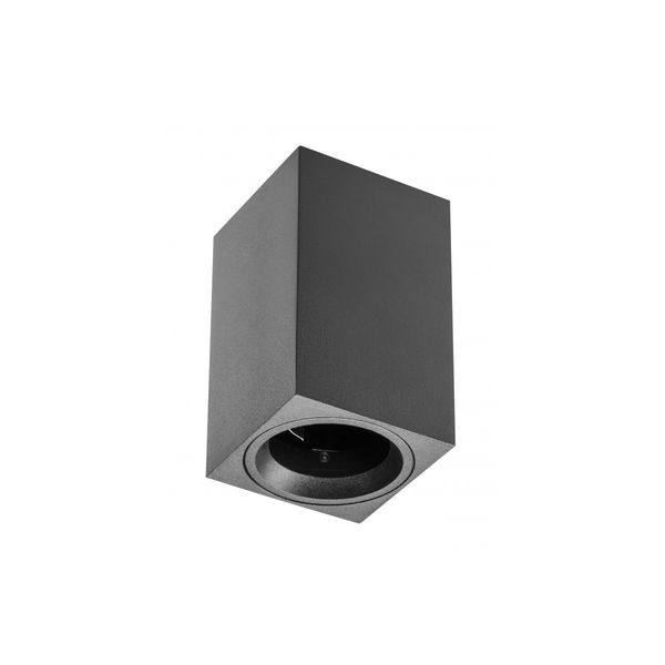 Lamp surface mounted SENSA MINI, aluminium, 70x70x115, IP20, max 50W, square, black housing image 2