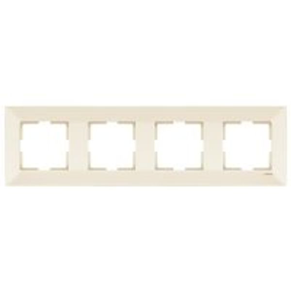 Meridian Accessory Beige Four Gang Frame image 1