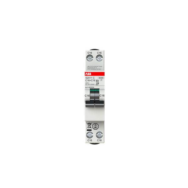 S2011C-C10 Miniature circuit breaker - 2P - C - 10 A image 5